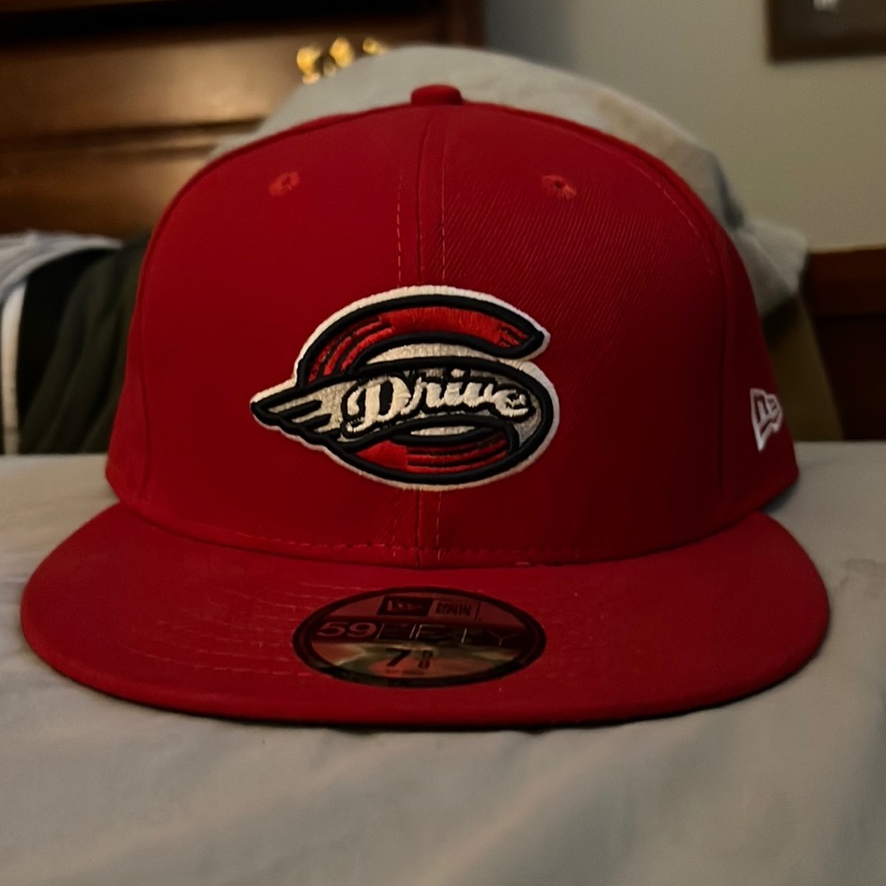 Greenville Drive A Minor League New Era Fitted Baseball Hat (Home Model)